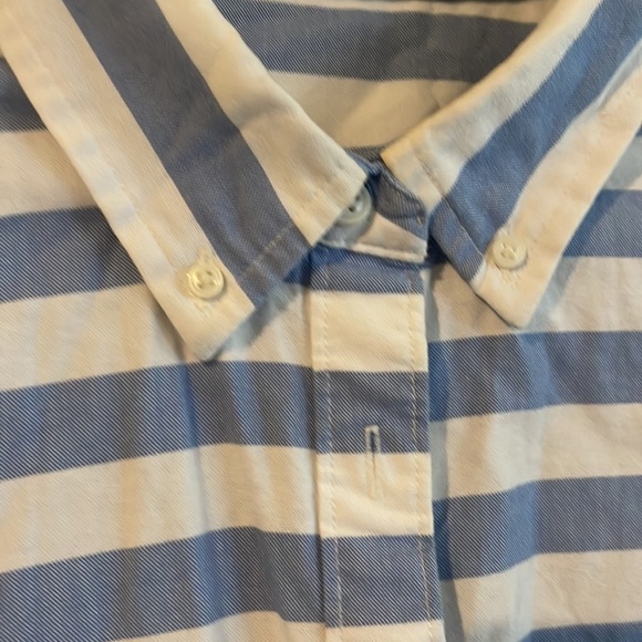 Beautiful, striped shirt, blue and white perfect for summer - Picture 2 of 3